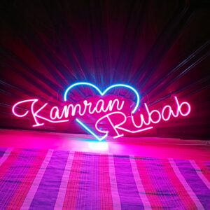 Neon Light Customized Couple Names