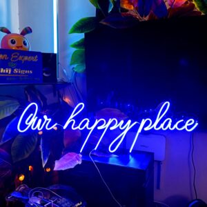 Our Happy Place Neon Sign