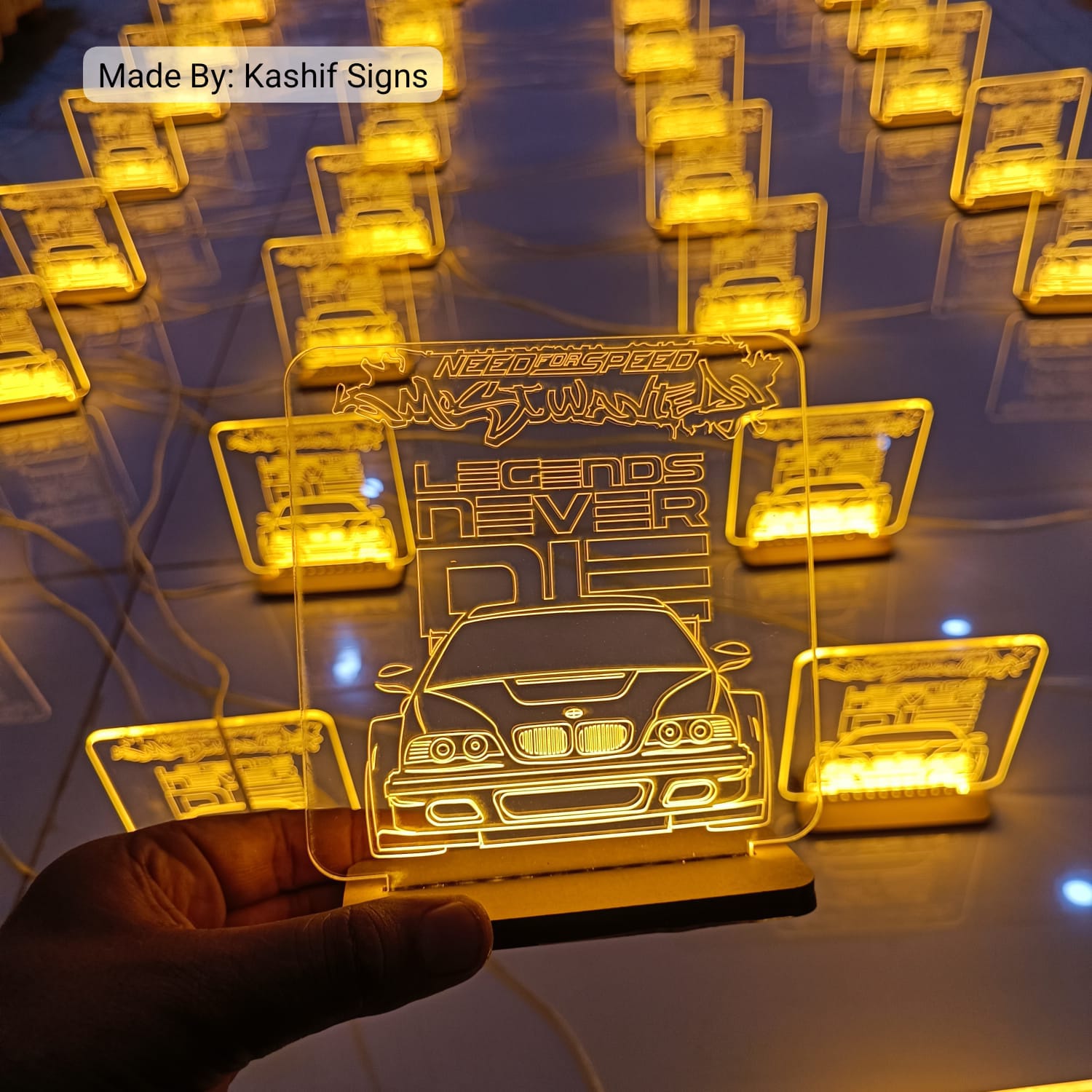 Custom LED Neon Acrylic Table Shields - Image 5