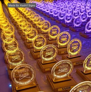 ustom LED Neon Acrylic Table Shields