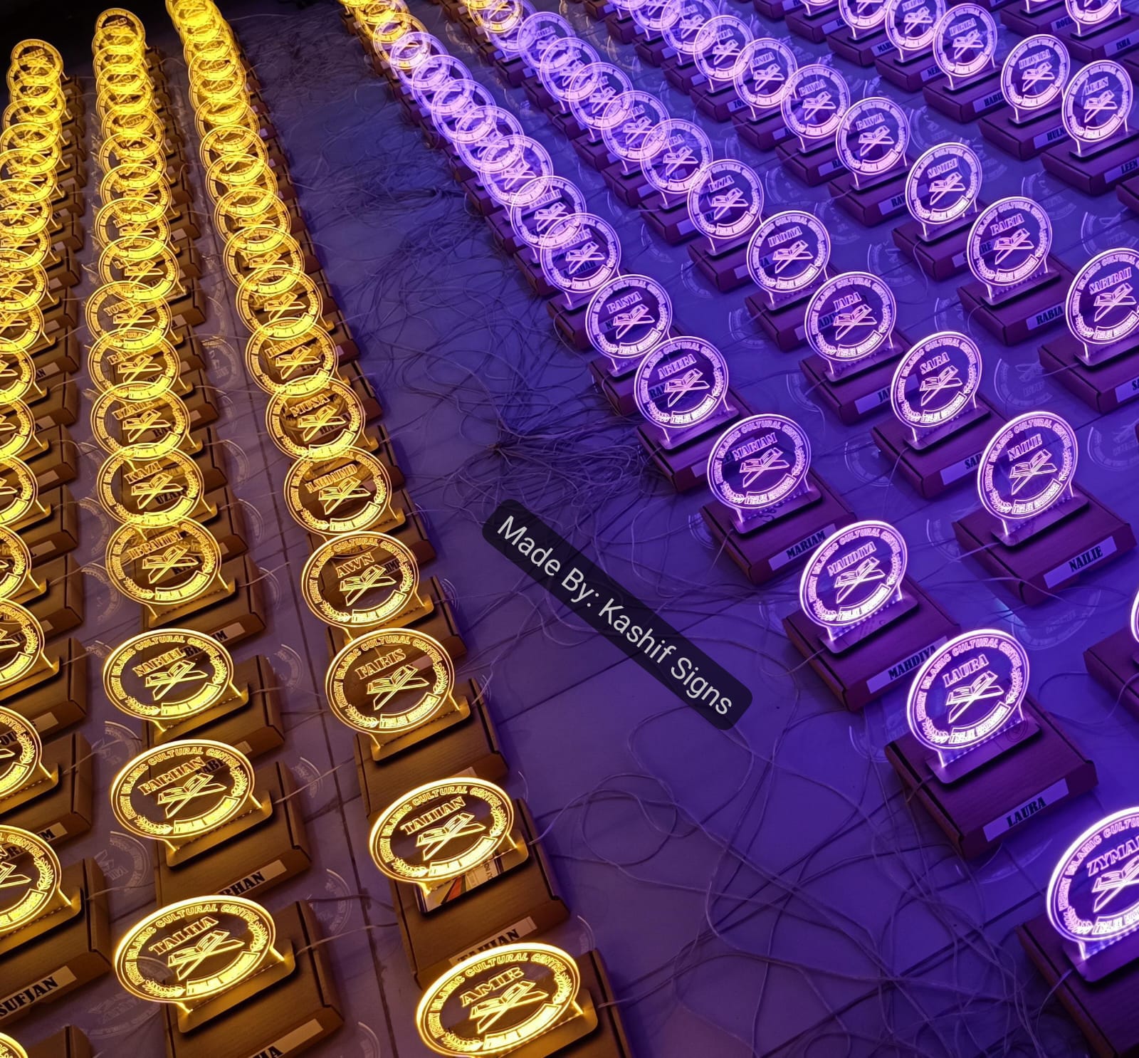 Custom LED Neon Acrylic Table Shields - Image 4