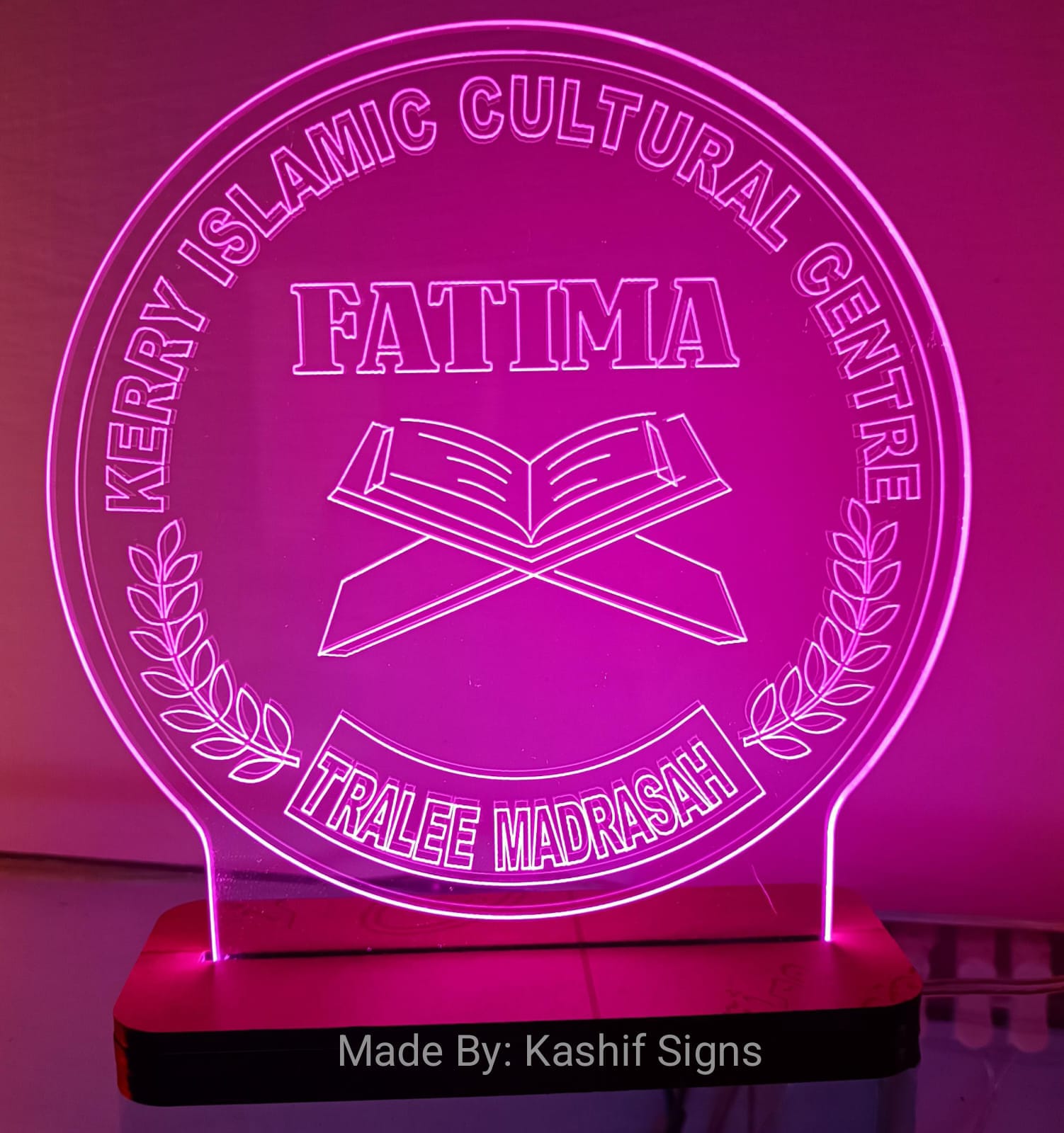 Custom LED Neon Acrylic Table Shields - Image 3