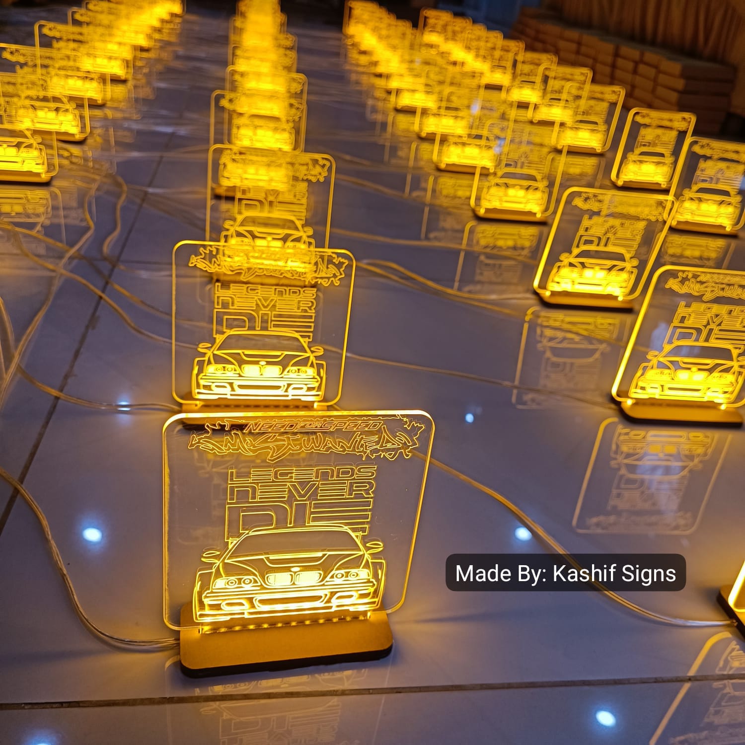 Custom LED Neon Acrylic Table Shields - Image 7