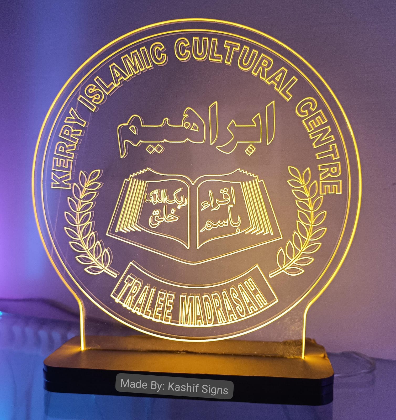 Custom LED Neon Acrylic Table Shields - Image 2