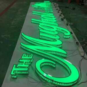 3D LED Glitter Sign Boards
